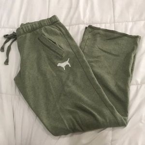 VS pink Sage melange green boyfriend pant